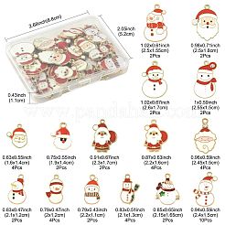 40Pcs Christmas Alloy Enamel Pendants&nbsp;ENAM-FS0004-20