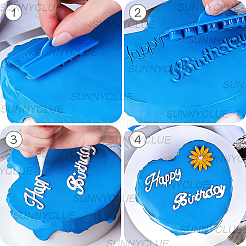 6Pcs PP Plastic Cookie Stamp Sets&nbsp;DIY-SC0033-89