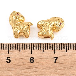 Brass Micro Pave Purple Cubic Zirconia Beads&nbsp;KK-Z162-08G