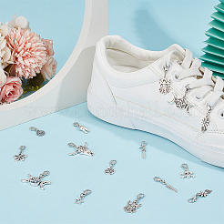 24Pcs 12 Styles Alloy Shoes Charms&nbsp;HJEW-DR00099