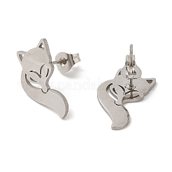 Non-Tarnish 304 Stainless Steel Stud Earrings&nbsp;EJEW-H095-01P