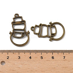 Alloy Open Back Bezel Pendants&nbsp;LS-PALLOY-R098-47AB