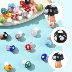 22Pcs 11 Colors Handmade Lampwork Beads&nbsp;LAMP-FS0001-72