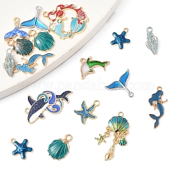 24Pcs 12 Styles Alloy Enamel Pendants&nbsp;FIND-FS0004-19