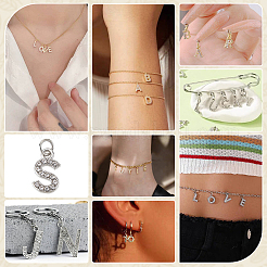 24Pcs Alloy Rhinestone Pendants&nbsp;PALLOY-PH01911