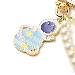 Alloy Enamel Spaceman Pendant Keychains&nbsp;KEYC-JKC00362-01
