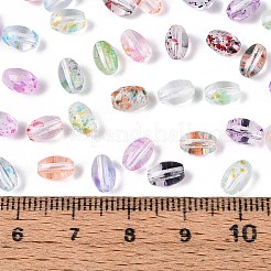 Baking Paint Transparent Glass Beads&nbsp;DGLA-T004-06M
