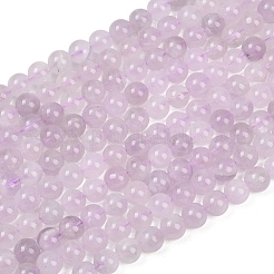Natural Lavender Amethyst Beads Strands&nbsp;G-Z136-A01-6mm