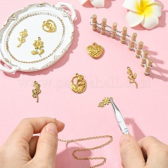 8Pcs 8 Styles 304 Stainless Steel Pendants&nbsp;STAS-CJ0002-91