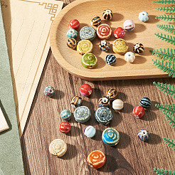 30Pcs Handmade Porcelain Beads&nbsp;PORC-TA0001-79