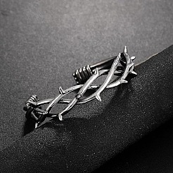 Gothic Alloy Thorns Open Cuff Bangles&nbsp;WG82058-01