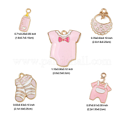 10Pcs 5 Styles Alloy Enamel Pendants&nbsp;ENAM-FP0002-92