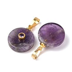 Natural Banded Amethyst Pendants&nbsp;G-P628-03G-07