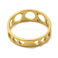 Ion Plating(IP) 201 Stainless Steel Finger Rings&nbsp;RJEW-G278-04G