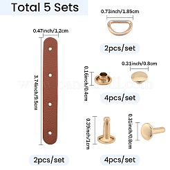5 Bags Imitation Leather Buckles&nbsp;AJEW-CL0002-77B