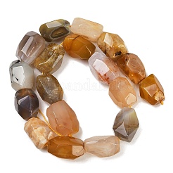 Natural Yellow Botswana Agate Beads Strands&nbsp;G-F796-C05-01