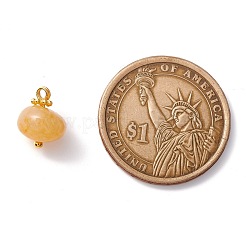 Natural Topaz Jade Charms&nbsp;PALLOY-JF01092-03
