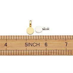 Tibetan Style Alloy Glue On Flat Pad Pendant Bails&nbsp;TIBE-TA0001-10