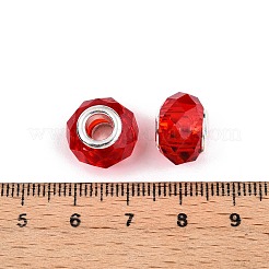 Transparent Glass European Beads&nbsp;GPDL-N004-D14mm-B04