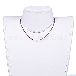 Natural Tiger Eye Beaded Necklaces&nbsp;NJEW-JN02492-10