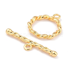 Rack Plating Brass Toggle Clasps&nbsp;KK-B036-15G