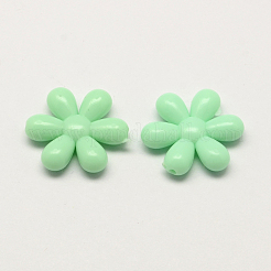 Opaque Acrylic Flower Beads&nbsp;X-SACR-Q100-M052