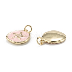 Brass Enamel Pendants&nbsp;X-KK-A155-11G