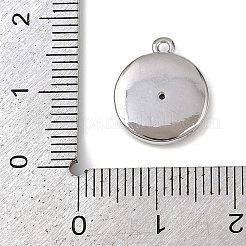 Brass Pave Clear Cubic Zirconia Pendants&nbsp;KK-L238-06P