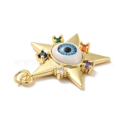 Brass Micro Pave Colorful Cubic Zirconia Pendants&nbsp;ZIRC-E006-05G-03