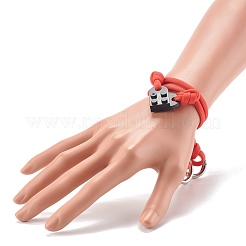 Polyester & Spandex Cord Bracelet Sets&nbsp;BJEW-JB06367-01