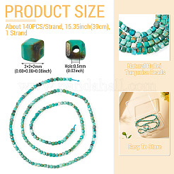 1 Strand Natural HuBei Turquoise Beads Strands&nbsp;G-TA0003-37
