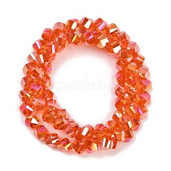 Electroplate Transparent Glass Beads Strands&nbsp;EGLA-B011-02A-AB05