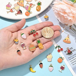 30Pcs 15 Styles Alloy Enamel Pendants&nbsp;ENAM-YW0005-29