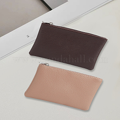 2Pcs 2 Colors PU Leather Zipper Pouches&nbsp;ABAG-LP0001-83C