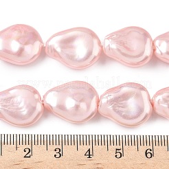 Electroplate Opaque Glass Imitation Pearl Strands&nbsp;EGLA-D302-02C