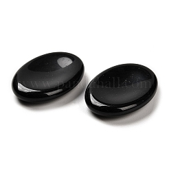 Natural Obsidian Oval Worry Stone&nbsp;G-R487-01H