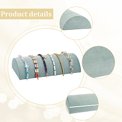 Velvet Bracelet Organizer Display Stands&nbsp;BDIS-WH0006-008