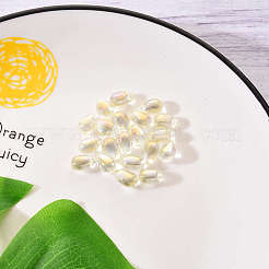 20Pcs Transparent Spray Painted Glass Charms&nbsp;GLAA-YW0001-03B