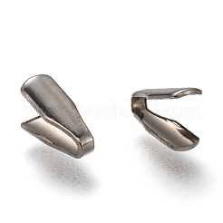 Tarnish Resistant 304 Stainless Steel Folding Crimp Ends&nbsp;LS-STAS-G122-09P-A03