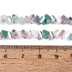 Mixed Styles Electroplate Glass Beads Strands&nbsp;EGLA-Q135-03A-C03