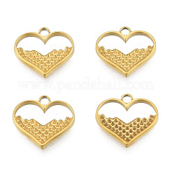 304 Stainless Steel Pendant Rhinestone Settings Ion Plating(IP)&nbsp;STAS-N098-218LG