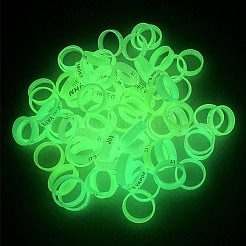 50Pcs 5 Colros Luminous Silicone Anti-Skid Ring&nbsp;SIL-GO0001-23