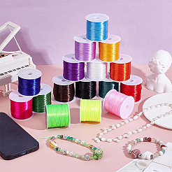 16 Rolls 16 Colors Flat Elastic Crystal String&nbsp;EW-PH0001-13