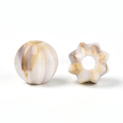 Two Tone Opaque Acrylic European Beads&nbsp;OACR-N157-08