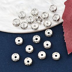 Brass Rhinestone Spacer Beads&nbsp;RB-A014-Z5mm-01S