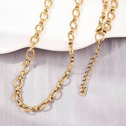 304 Stainless Steel Cable Chains Bracelet & Necklace Jewelry Sets&nbsp;SJEW-L199-01G