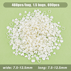 ABS Plastic Imitation Pearls Cabochons&nbsp;MRMJ-HY0001-16