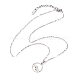 Non-Tarnish 201 Stainless Steel Pendnat Necklaces&nbsp;NJEW-JN04764-02