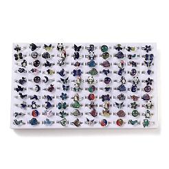 100Pcs Adjustable Mood Ring&nbsp;RJEW-B029-07