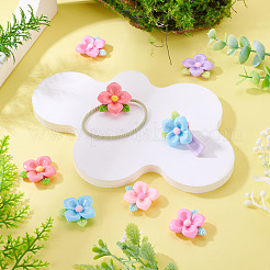 20pcs Opaque Resin Cabochons&nbsp;RESI-TADJ0001-08C